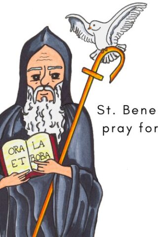 796745000541 Saint Benedict (Magnet)