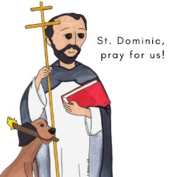 796745000602 Saint Dominic (Magnet)