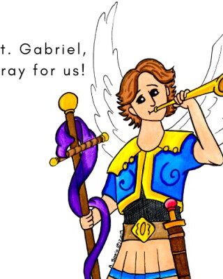 796745000640 Saint Gabriel (Magnet)