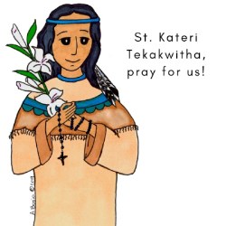796745000848 Saint Kateri Tekakwitha (Magnet)