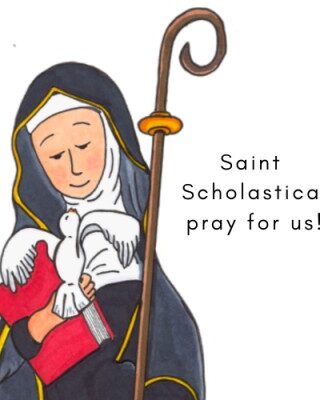 796745001111 Saint Scholastica (Magnet)