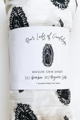 810049080259 Our Lady Of Guadalupe Muslin Crib Sheet