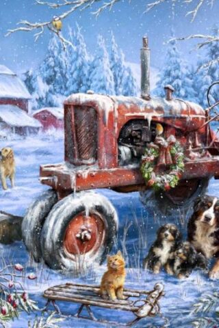819273022547 Christmas On The Farm 1000 Piece (Puzzle)