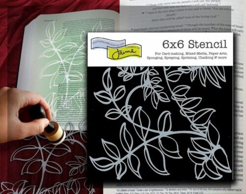 842254007875 Vines Bible Journaling Stencil