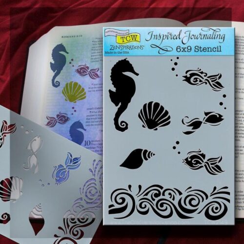 842254021499 Sea Bible Journaling Stencil