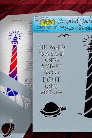 842254021512 Lighthouse Bible Journaling Stencil