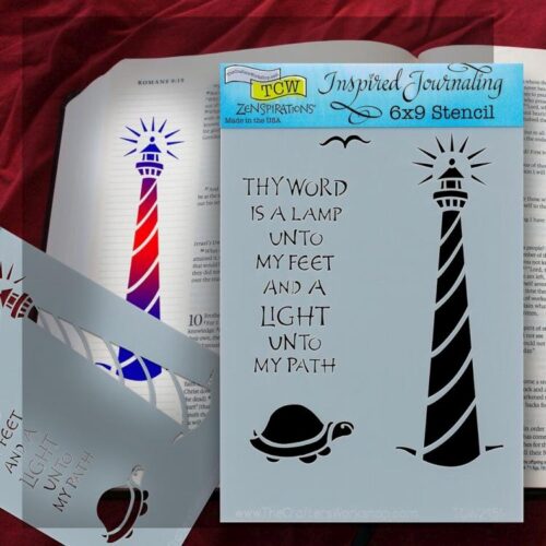 842254021512 Lighthouse Bible Journaling Stencil