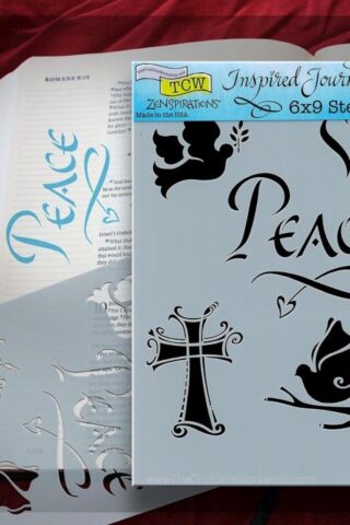 842254021529 Peace Cross Bible Journaling Stencil