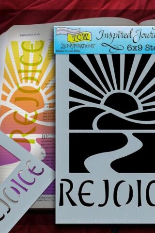 842254021536 Rejoice Sunrise Bible Journaling Stencil