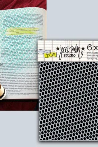 842254024841 Stencil Netting Bible Journaling Stencil