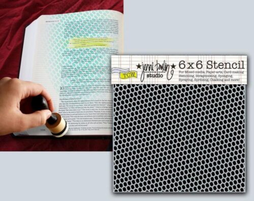 842254024841 Stencil Netting Bible Journaling Stencil