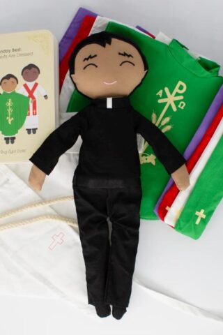 850042028971 Father Mark Catholic Priest Rag Doll 14 Piece Set