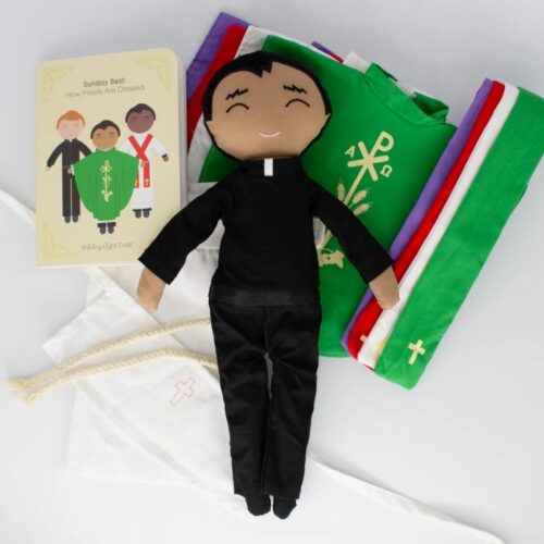 850042028971 Father Mark Catholic Priest Rag Doll 14 Piece Set