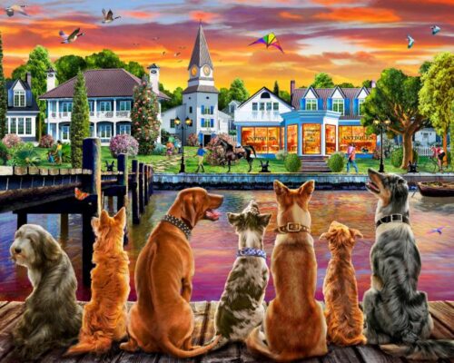 871241003149 Dockside Dogs 1000 Piece (Puzzle)