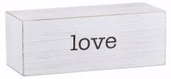 886083715242 Tabletop Message Block Love