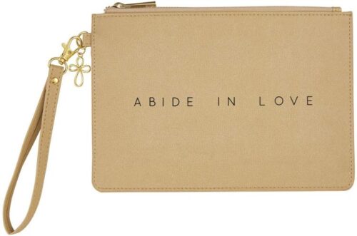 886083773907 Abide In Love Zippered Wristlet