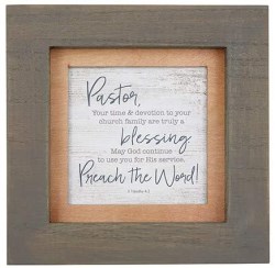 886083787850 Pastor Framed Art Tabletop