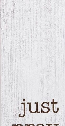 886083887550 Just Pray Vertical Standing Block