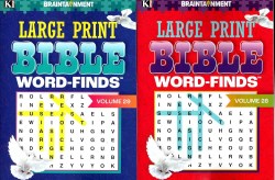 0088908317413 Large Print Bible Word Finds Volume 28 And 29 (Large Type)