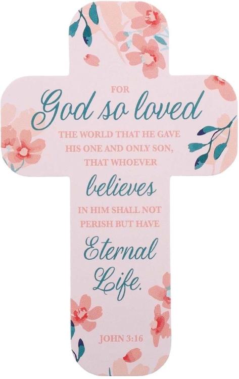 1220000133839 God So Loved The World Cross Bookmark - John 3:16