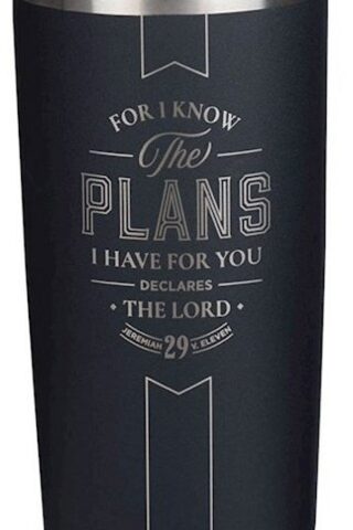 1220000327641 For I Know The Plans Stainless Steel Travel Tumbler Jeremiah 29:11