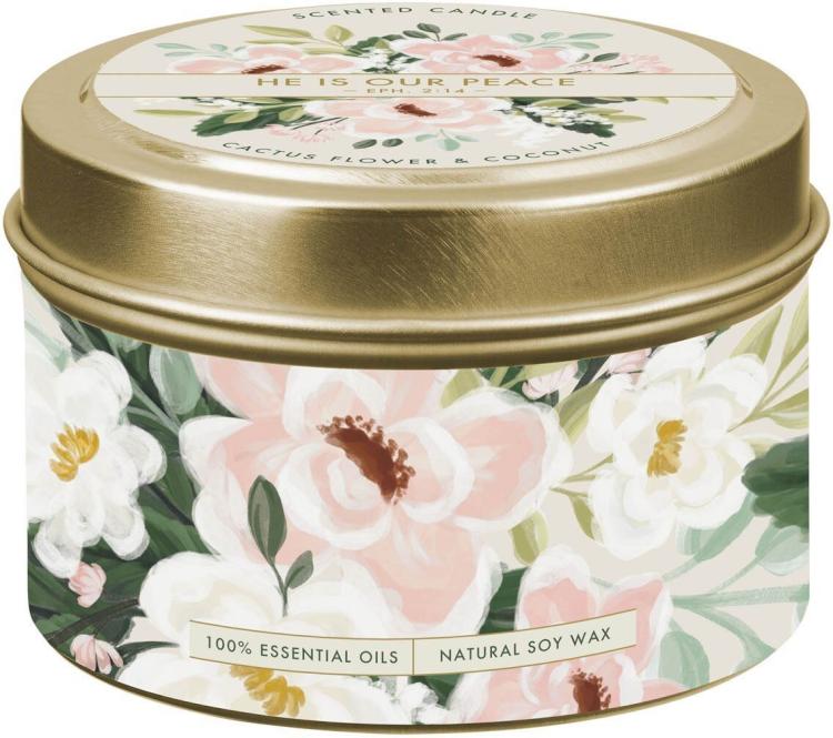 1220000328365 All Natural Soy Wax Scented Candle for Women: Peace Inspirational Scripture