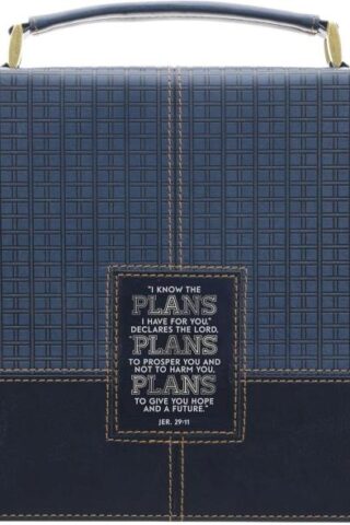 1220000329959 Premium Vegan Leather Inspirational Bible Cover for Graduates: I Know The Plans