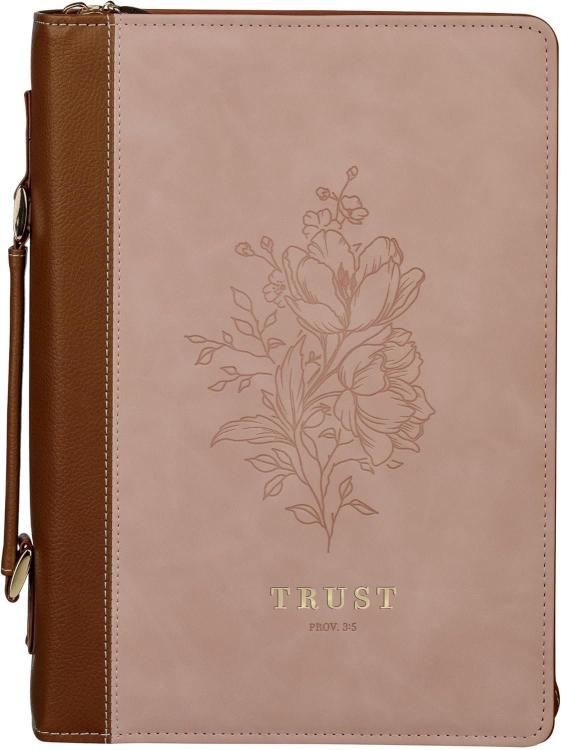 1220000329997 Premium Vegan Leather Inspirational Bible Cover for Women: Trust in The Lord Enc