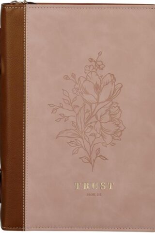 1220000720077 Premium Vegan Leather Inspirational Bible Cover for Women: Trust in The Lord Enc