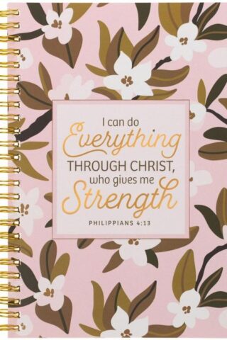 1220000720916 I Can Do Everything Through Christ Writing Notebook - Phil. 4:13 Bible Verse