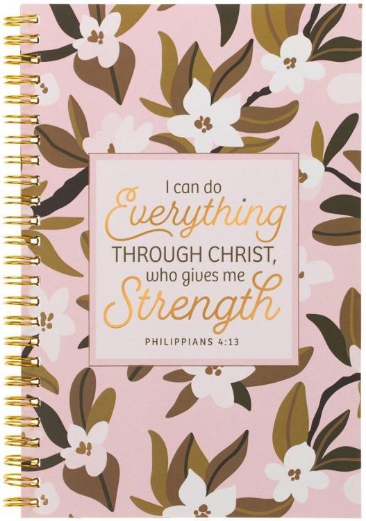 1220000720916 I Can Do Everything Through Christ Writing Notebook - Phil. 4:13 Bible Verse