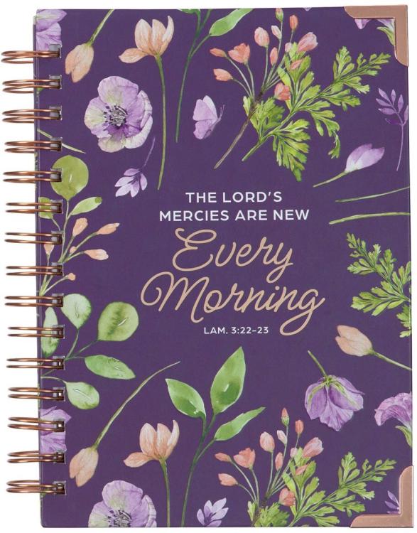 9781639524310 Purple Journal w/Scripture Lord's Mercies Large Bible Verse Notebook