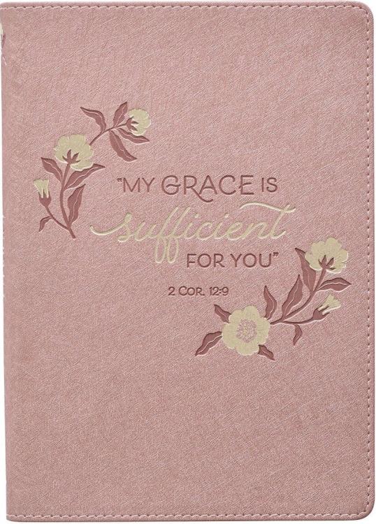 9781642729511 Classic Journal My Grace is Sufficient 2 Corinthians 12:9 Rose Inspirational Scr