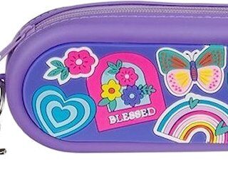 6006937170476 Shine For Jesus Purple Silicone Pencil Case