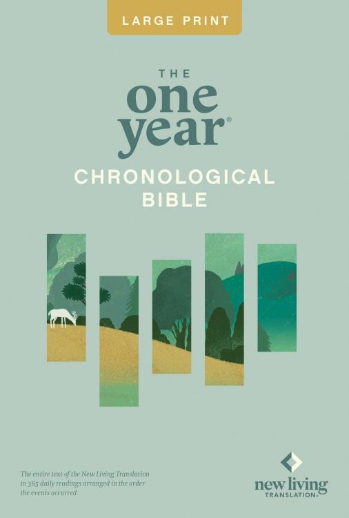 9781414337678 1 Year Chronological Premium Slimline Large Print Bible