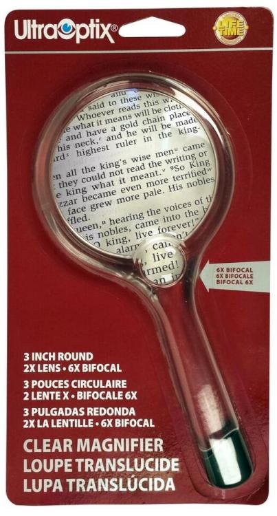 046876990397 Ultra Optix Clear Magnifier Round