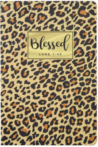 0612978553558 Leopard Journal Blessed - Luke 1:45