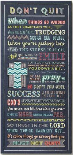 095177572511 Dont Quit (Plaque)