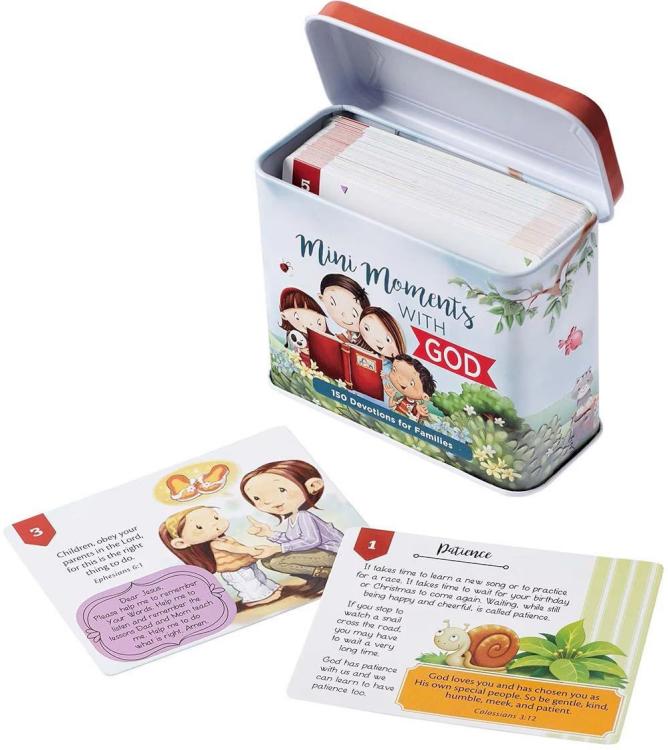1220000133112 Mini Moments With God 150 Devotions for Families with Prayers and Inspirational