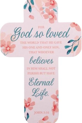 1220000133839 God So Loved The World Cross Bookmark - John 3:16