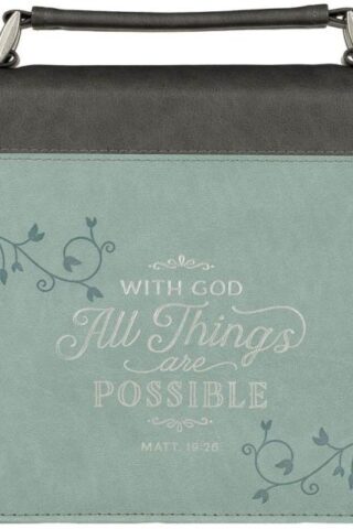 1220000134270 Women's Fashion Bible Cover All Things are Possible Matthew 19:26
