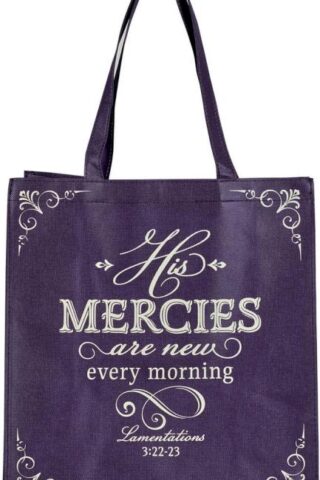 1220000135697 Reusable Fashion Shopping Tote Bag for Women: His Mercies are New Every Morning