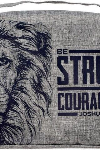 1220000320512 Value Poly-canvas Bible Cover for Men & Women: Strong & Courageous Bold Lion - J