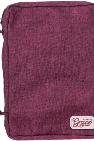 1220000320581 Value Poly-canvas Bible Cover Case for Women: Grace Upon Grace - John 1:16 Inspi