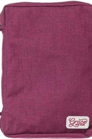 1220000320598 Value Poly-canvas Bible Cover Case for Women: Grace Upon Grace - John 1:16 Inspi