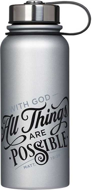 1220000320789 Large Stainless Steel Double Wall Vacuum Sealed Insulated Water Bottle for Men &