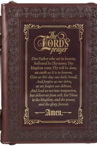 1220000321434 Classic Bible & Book Cover for Men & Women: The Lord's Prayer - Matthew 6:9-13 S