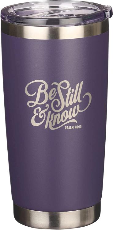 1220000322035 Be Still And Know Stainless Steel Travel Mug