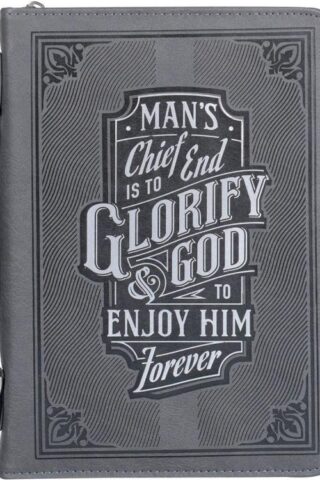 1220000324770 Classic Debossed Vegan Leather Bible Cover for Men & Women: Glorify God Inspirat