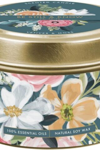 1220000328341 All Natural Soy Wax Scented Candle for Women: Be Still & Know Inspirational Scri
